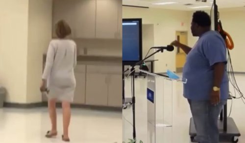 'You don't give a damn!' Activist blasts school board member in viral video