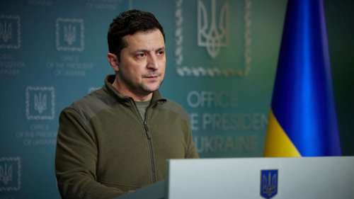 Zelensky says first foreign fighters now in Ukraine
