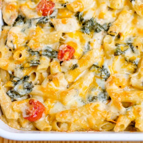 When in Doubt, Make This Creamy Chicken Pasta Bake