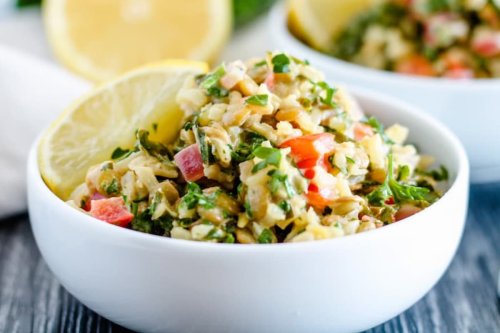 Vegan Buddha Bowl with Lemon Tahini Dressing
