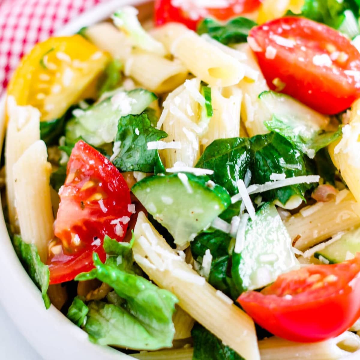 Easy Pasta Salad with No Mayo