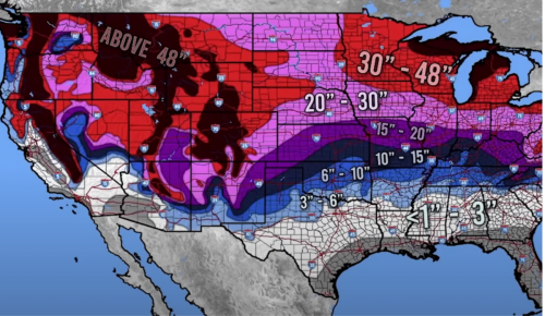Video Shows How El Niño’s Winter Snowfall Levels Will Vary Through the U.S. | The Inertia