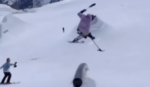 Para-Skier Lands World First Cork 360 to 50-50 at Swatch Nines | The Inertia