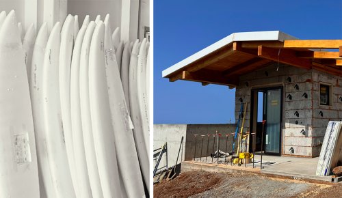 Surf Block Maui Is Turning Surfboard Scraps Into Building Materials