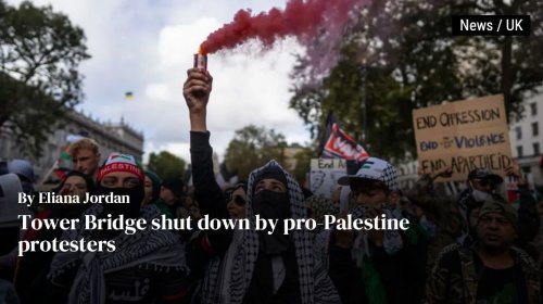 Tower Bridge shut down by pro-Palestine protesters