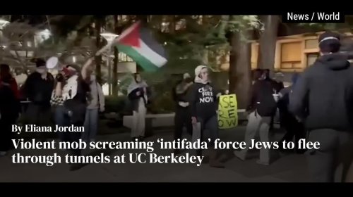 Violent mob screaming ‘intifada’ force Jews to flee through tunnels at UC Berkeley
