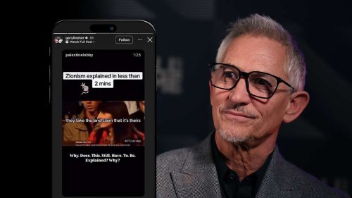 Gary Lineker shares anti-Zionist lecture from account that claimed Israel ‘controls the US government’ - The Jewish Chronicle