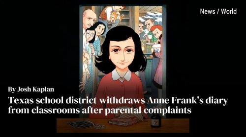 Texas school district withdraws Anne Frank's diary from classrooms after parental complaints