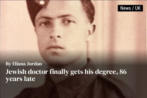Jewish doctor finally gets his degree, 86 years late