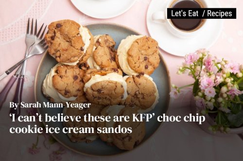 ‘I can’t believe these are KFP’ choc chip cookie ice cream sandos