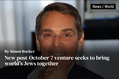 New post-October 7 venture seeks to bring world’s Jews together