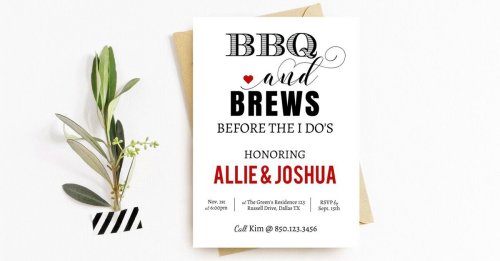 The Best Backyard BBQ Rehearsal Dinner Invitations