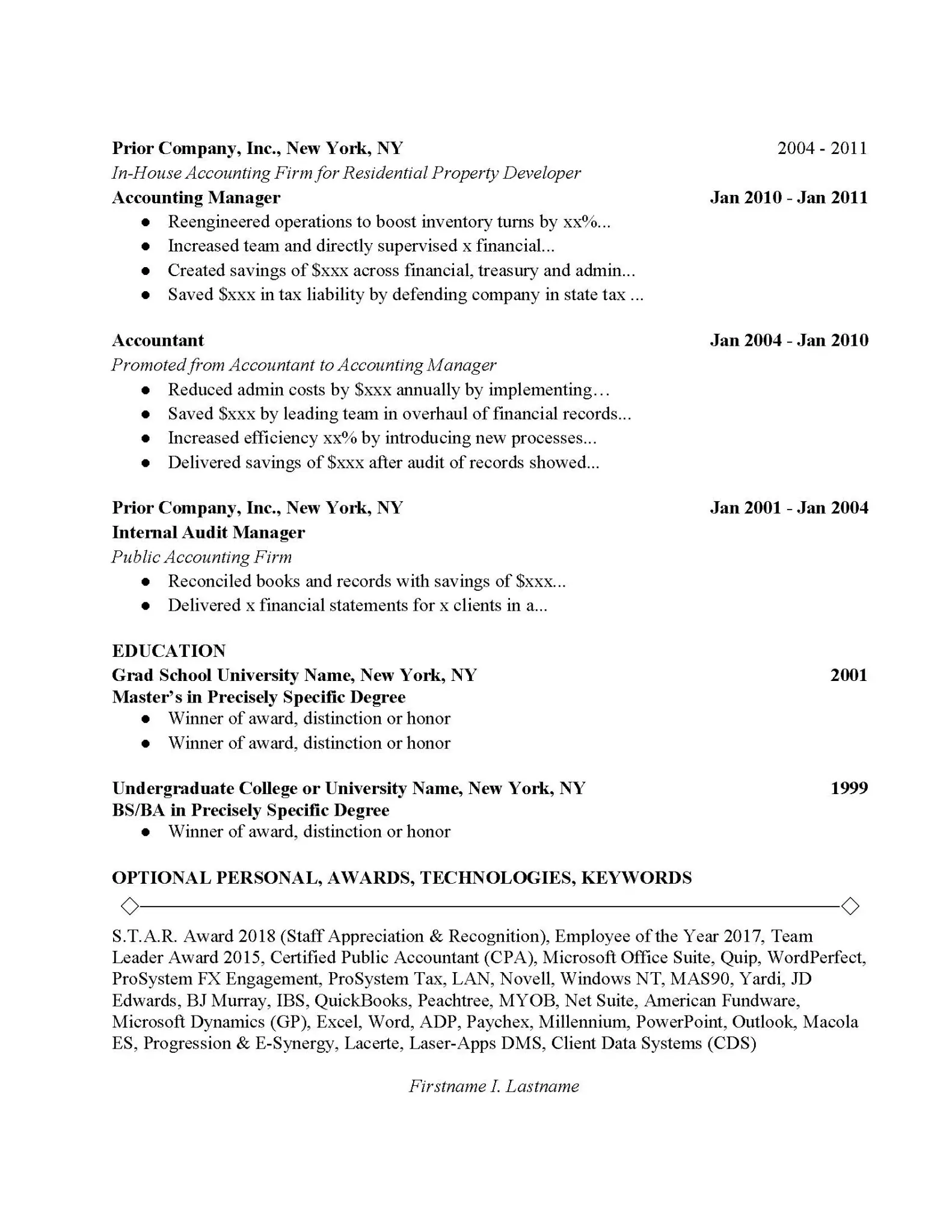 Senior Accounting Manager Resume Example Free Download Flipboard