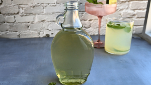 Slow Cooker Mint Simple Syrup