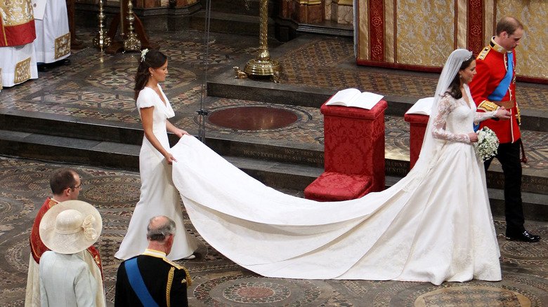 The Superstitious Reason Behind Pippa Middleton Wearing White At Kate's Wedding