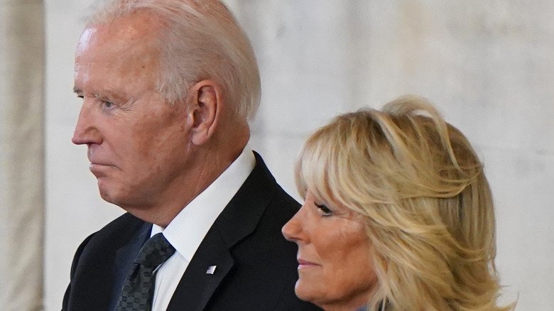 Jill And Joe Biden Were Seated In An Unexpected Place During The Queen's Funeral