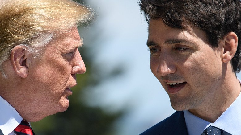 3 Times Justin Trudeau & Donald Trump's Heights Had Everyone Talking