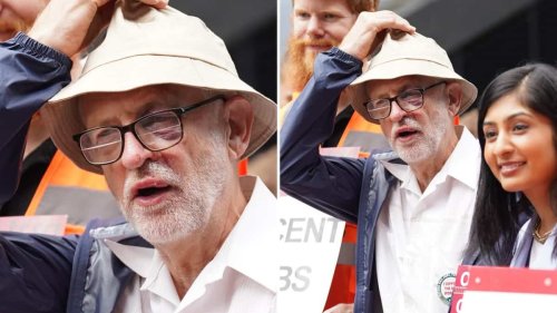Jeremy Corbyn spotted on picket line with swollen lips and black eye