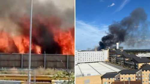 Firefighters tackle London blaze as another week of hot weather gets underway