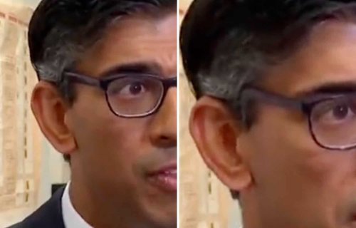 Eagle-eyed viewer spots something pretty disconcerting about how Rishi Sunak wears his glasses