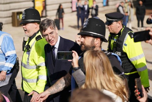 Watch: Jacob Rees-Mogg receives hostile welcome in Birmingham