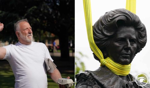 Mail columnist left with egg on his face after slamming Thatcher statue attacks