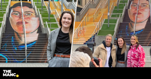 Manchester Laces' Helen Hardy honoured in giant Wembley mural