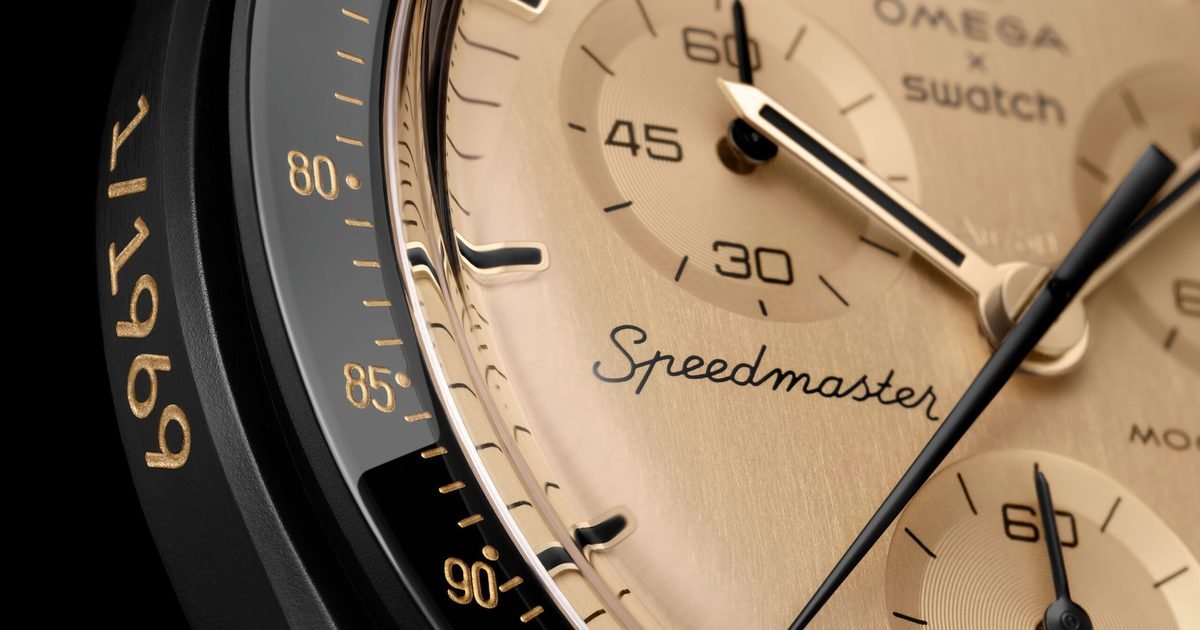 Swatch’s new gold MoonSwatch is priced like it’s 1969