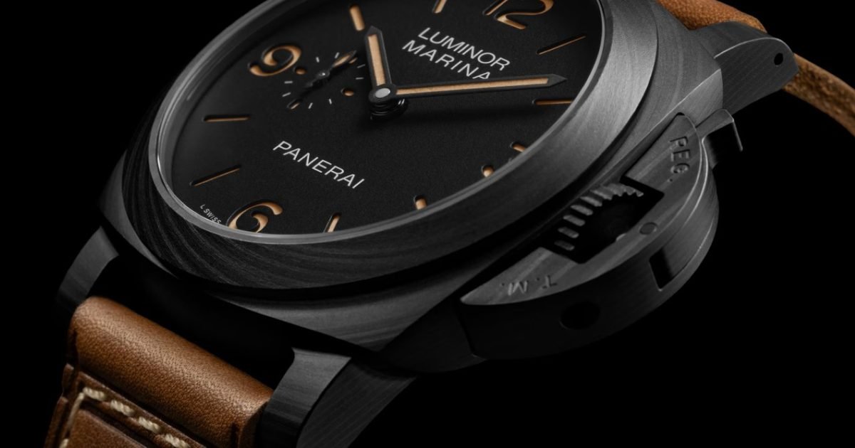 Panerai’s new insanely light Luminor Marina goes full carbon fiber