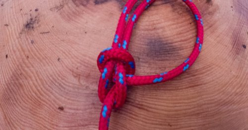 This is the easiest way to tie a bowline knot