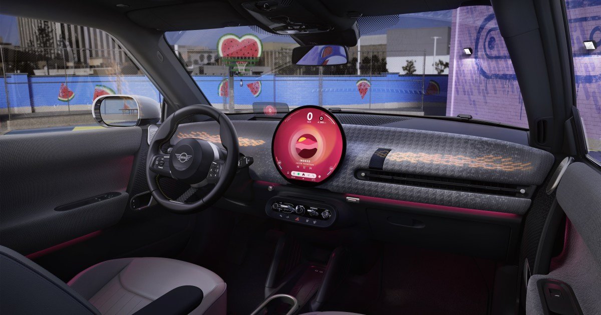 The new MINI interior is retro-cool and all digital
