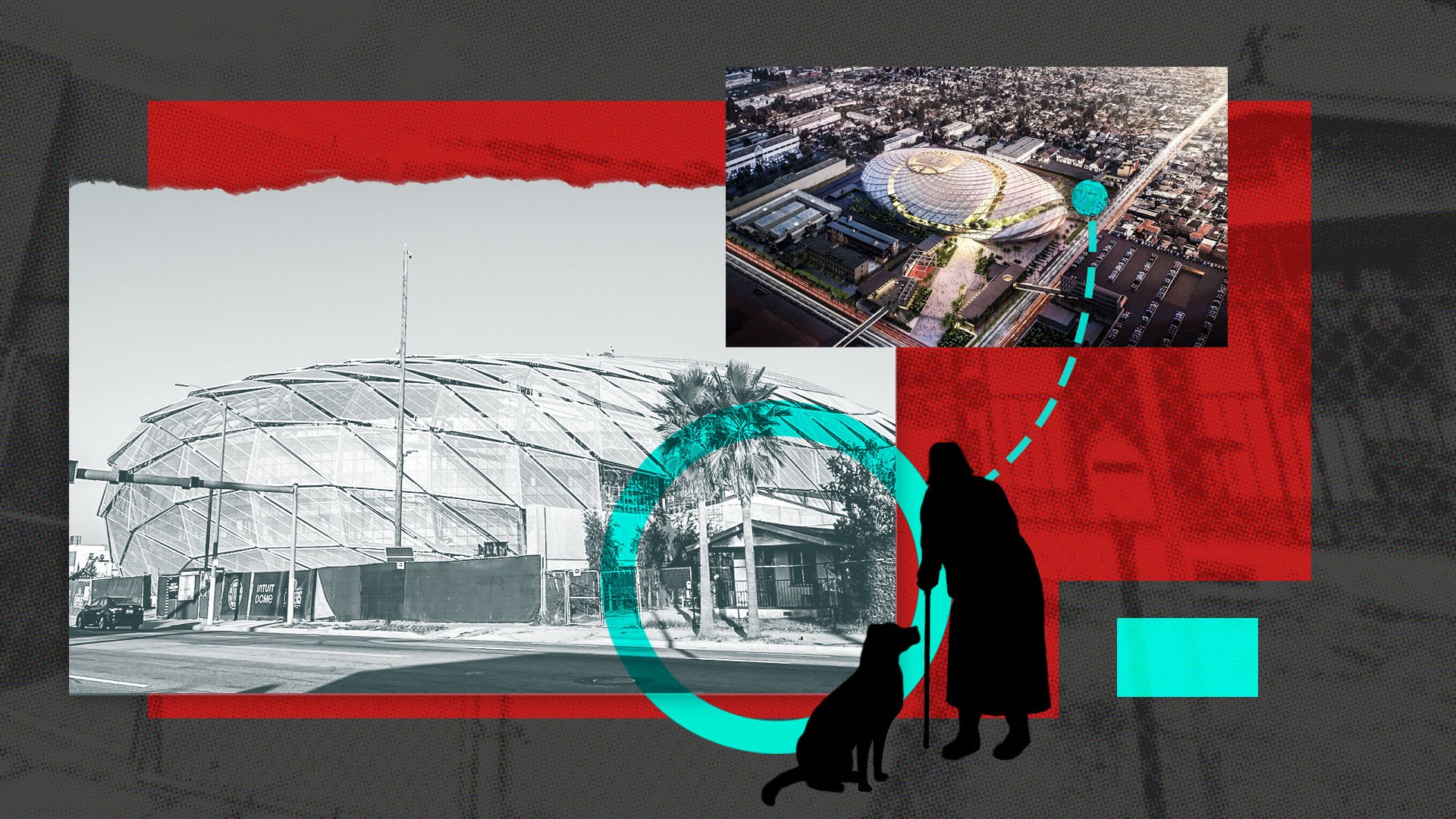 The LA Clippers’ New Arena Looms Over the Home of a Lone Elderly Woman and Her Dog (Exclusive)