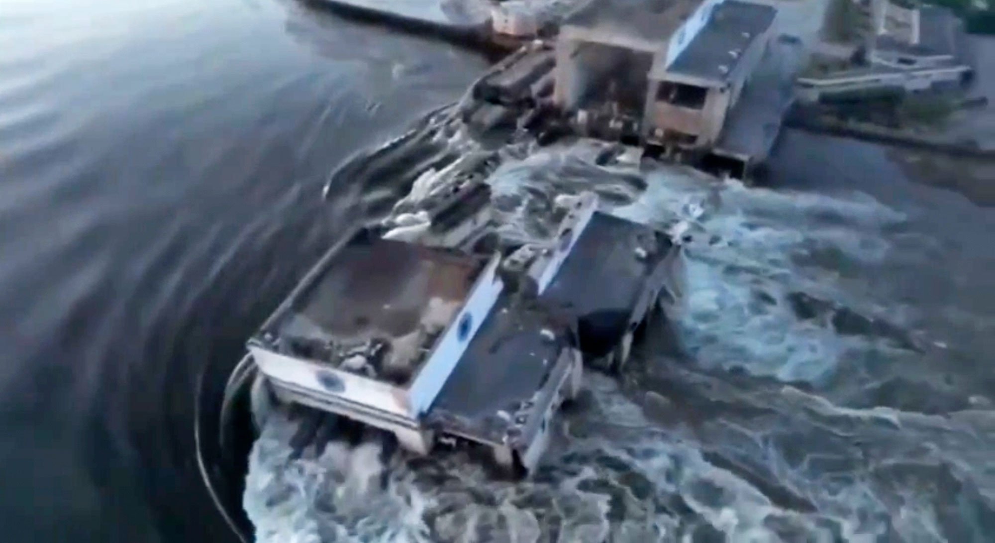 PHOTOS: Epic Destruction of Ukrainian Dam Leads to Tragic Flooding, Evacuations