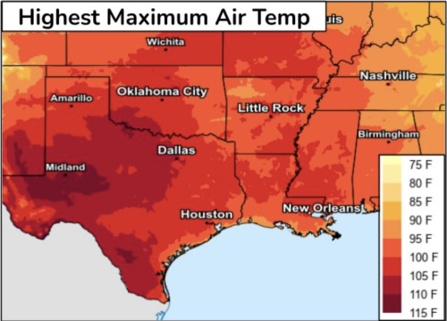 Historic Texas Heat Wave Could Stretch Through July 4th Weekend Flipboard 9717