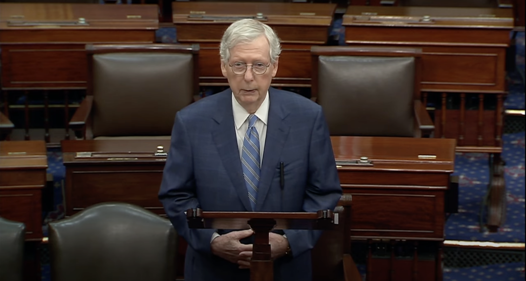 Mitch McConnell Freezes Again