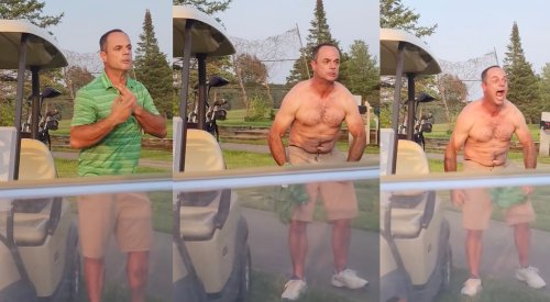 Crazed Golfer Rips off Shirt While Ranting at Fellow Competitors in Viral Course Confrontation