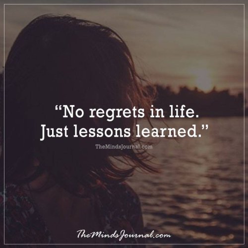 No Regrets In Life