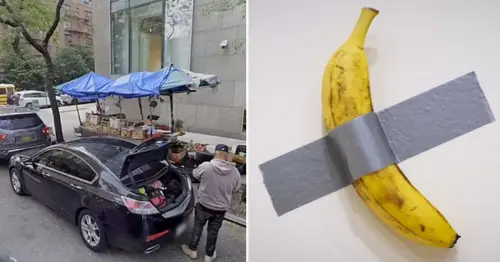 NYC fruit vendor heartbroken to learn banana he sold for 35 cents auctioned off for $6million