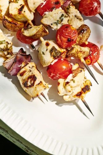 Grilled Chicken Kabobs with Vegetables