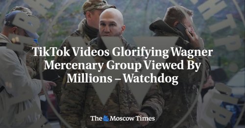 TikTok Videos Glorifying Wagner Mercenary Group Viewed By Millions – Watchdog - The Moscow Times