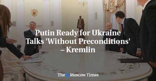 Putin Ready for Ukraine Talks 'Without Preconditions' – Kremlin