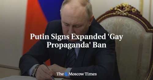 Putin Signs Expanded Law Banning 'Gay Propaganda'