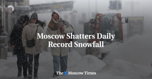 Moscow Shatters Daily Record Snowfall