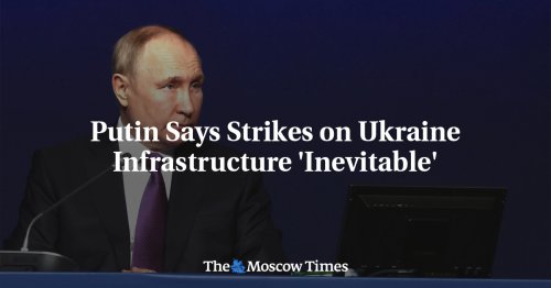 Putin Tells Scholz Ukraine Infrastructure Strikes 'Inevitable'