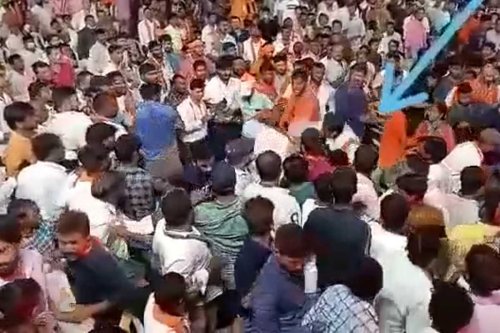 BJP workers in Hyderabad seen assaulting Dalit protesters at PM Modi’s public meet