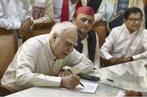 Kapil Sibal quits Congress, files Rajya Sabha nomination with SP support