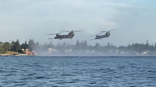 JBLM helicopters at American Lake shot at by man posing as ‘peace officer,’ charges say
