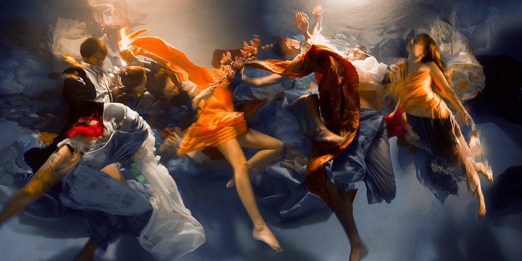 Christy Lee Rogers Makes Baroque-Inspired Underwater Masterpieces