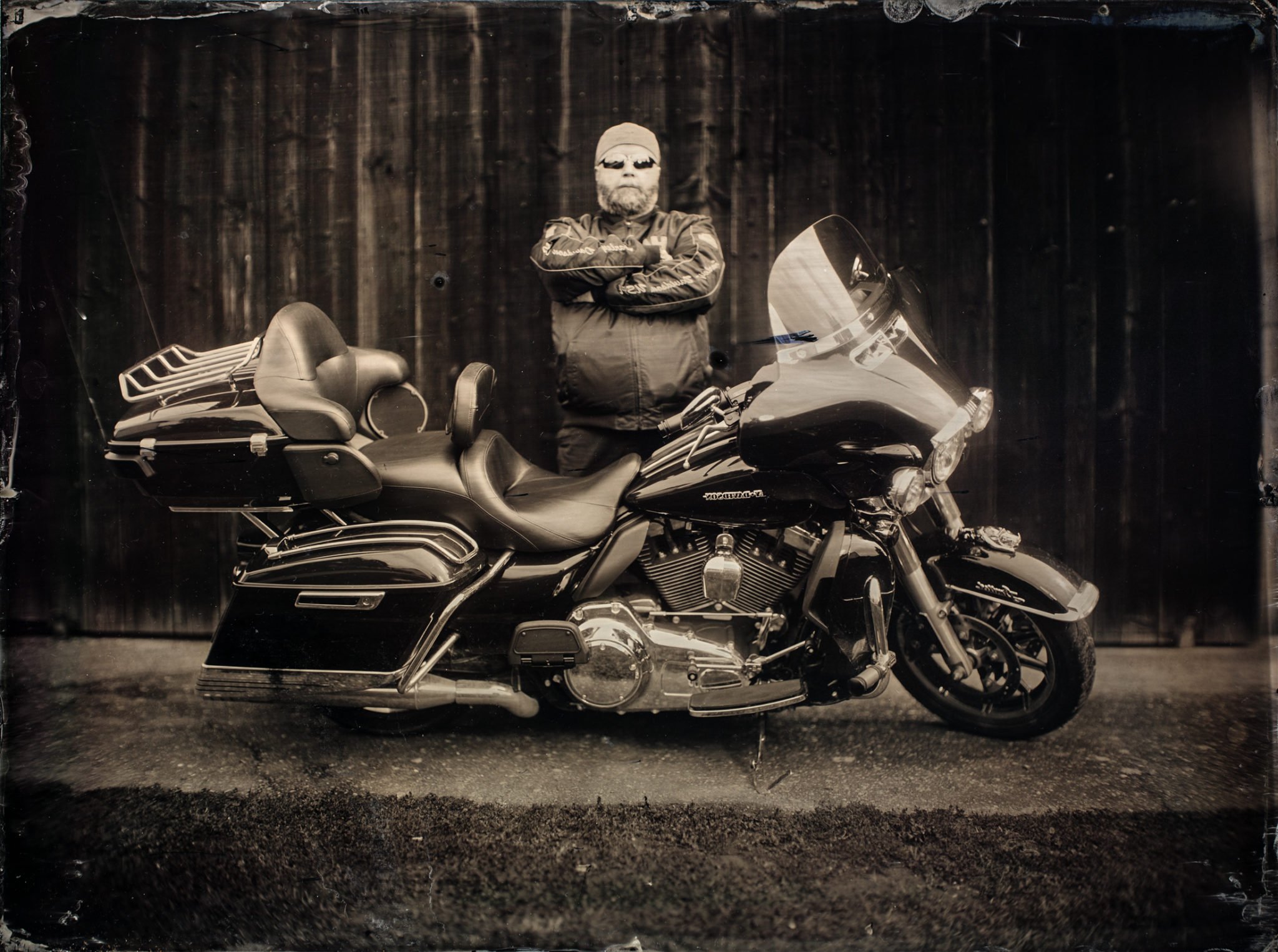 A 6000W Light Meets Harley Davidson and a 12 × 16 inch Wet Plate