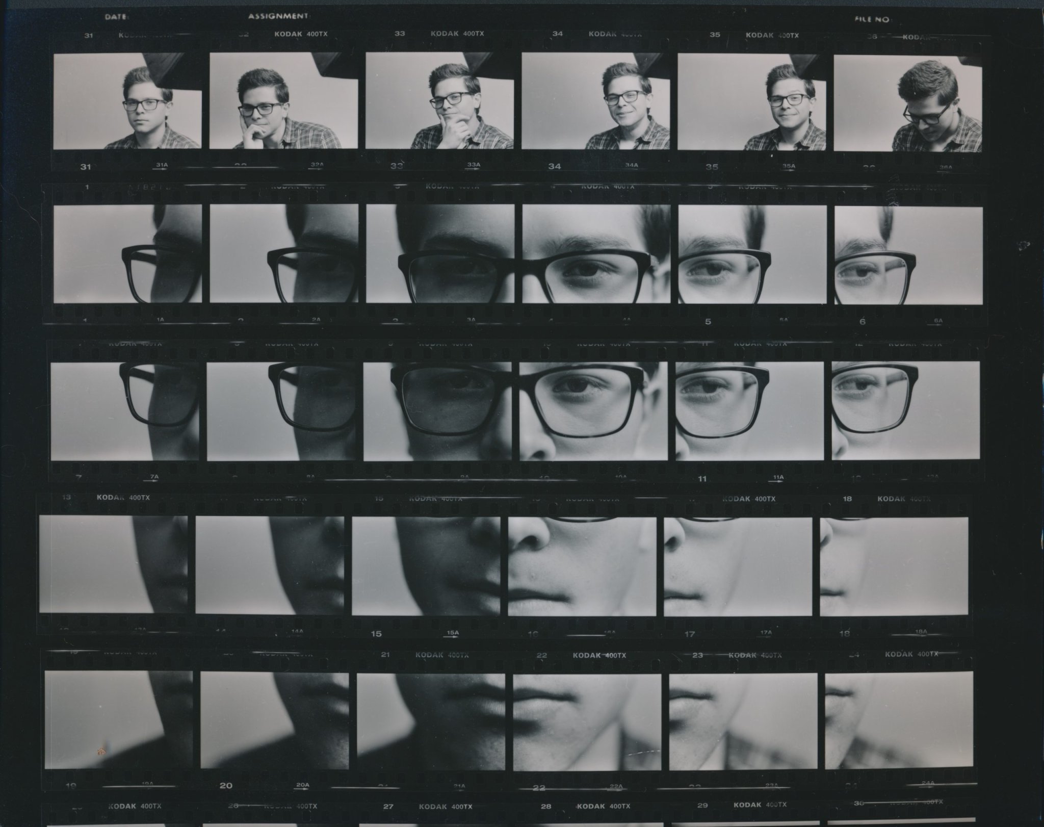 How This Photographer Made a Grid Portrait with Kodak Tri-X